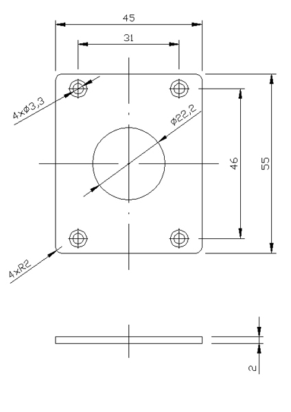 LC-INOX-02 szyld ze stali nierdzewnej - Akcesoria do kontroli dostpu